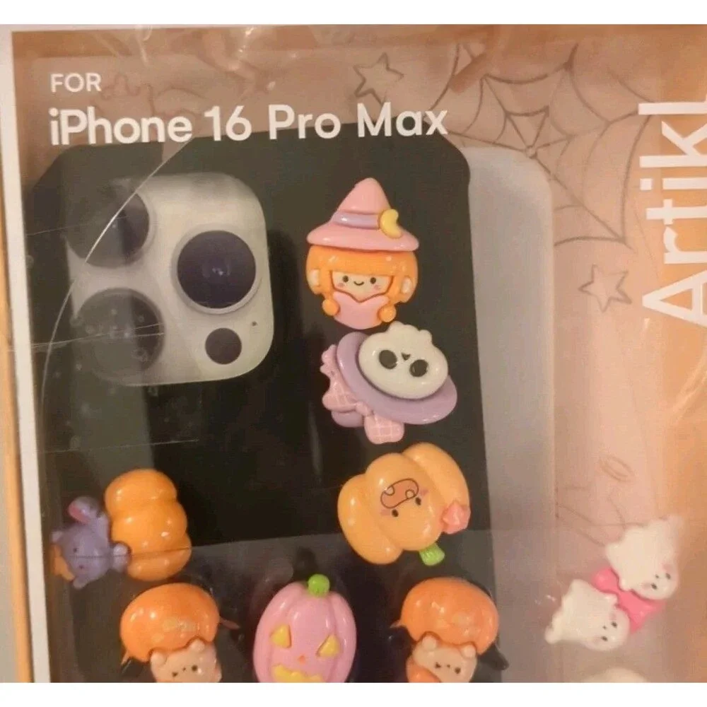 NEW Artikl iPhone 16 Pro Max Cell Case Phone Halloween Charms Ghost Mummy Witch